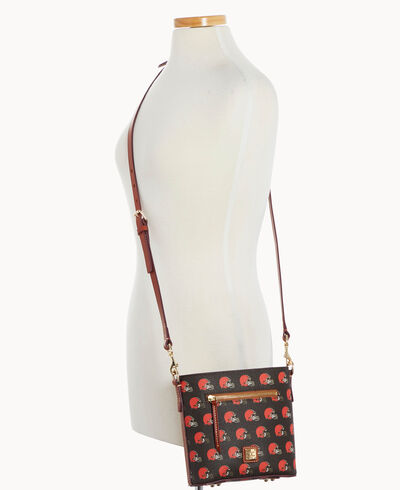 NFL Browns Small Zip Crossbody