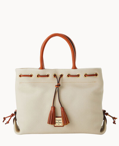 Pebble Grain Tassel Tote