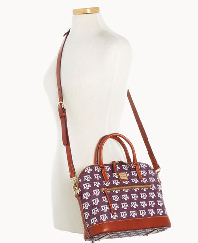 Collegiate Texas A&M University Domed Zip Satchel