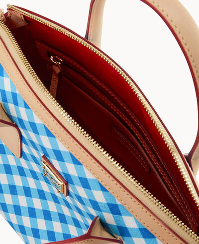 Gingham II Domed Satchel