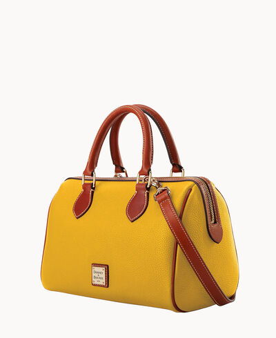 Pebble Grain Barrel Satchel