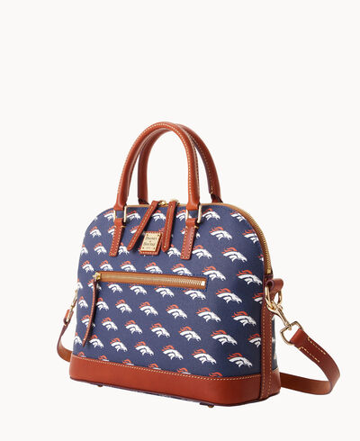 NFL Broncos Domed Zip Satchel