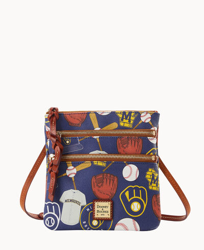 MLB Brewers N S Triple Zip Crossbody