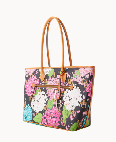 Hydrangea Monogram Large Tote