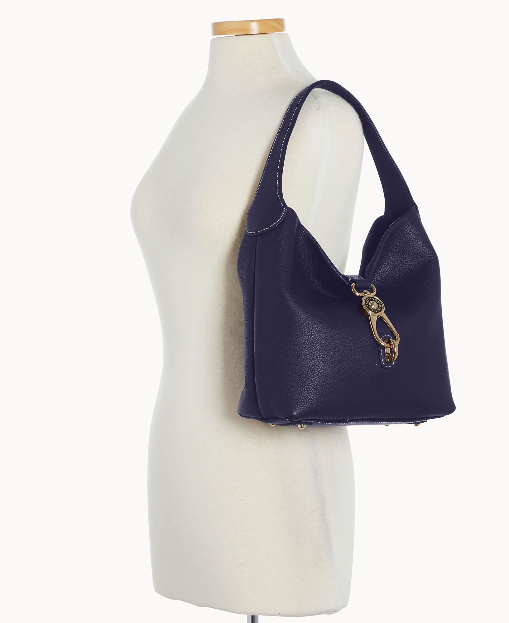 Dooney & Bourke Pebble Grain Small Logo Lock Sac