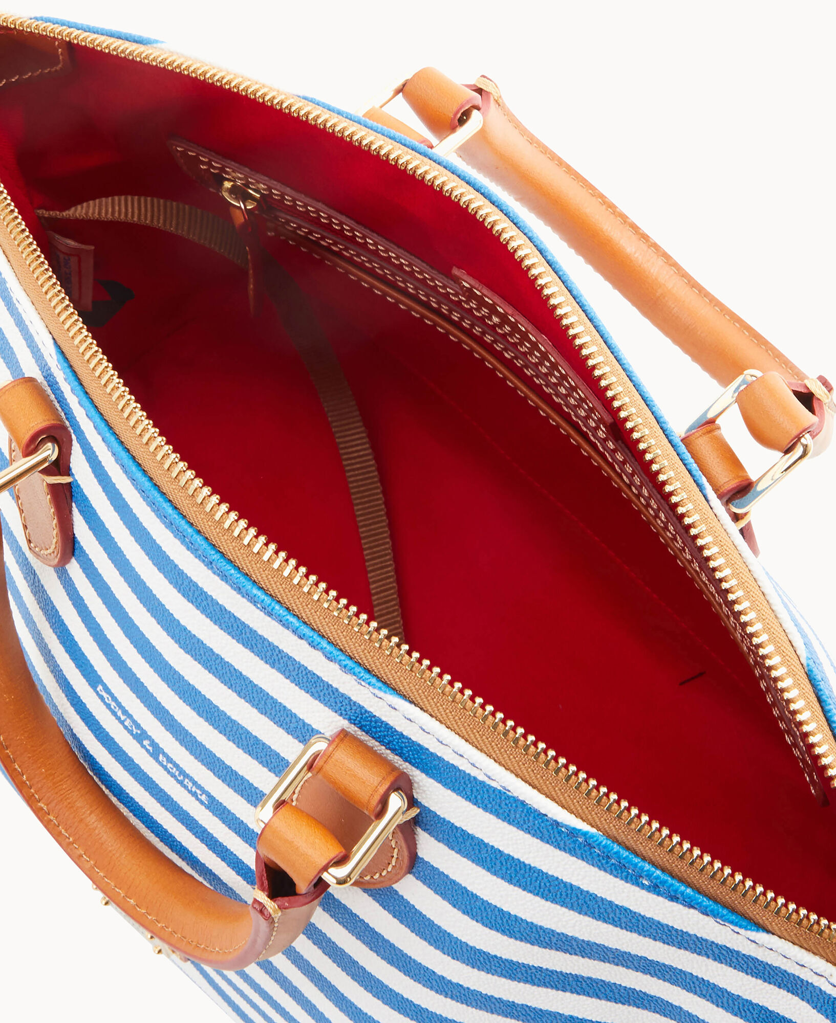 Dooney and bourke striped crossbody top