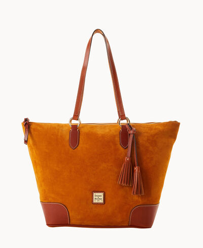 Suede Career Tote
