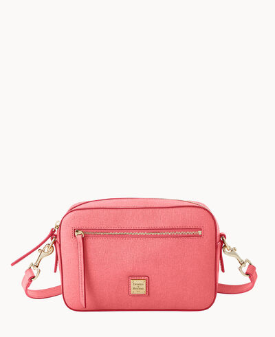 Saffiano Camera Zip Crossbody