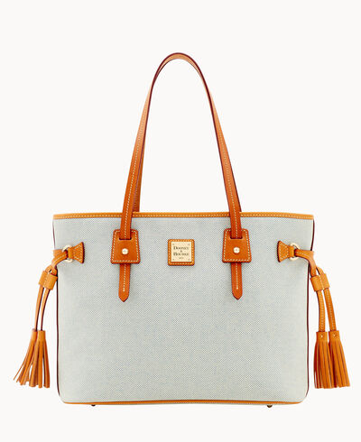 Linen Davis Tassel Tote
