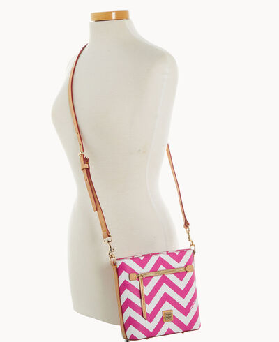 Chevron Small Zip Crossbody