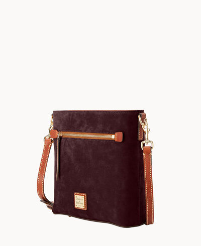 Suede Zip Crossbody