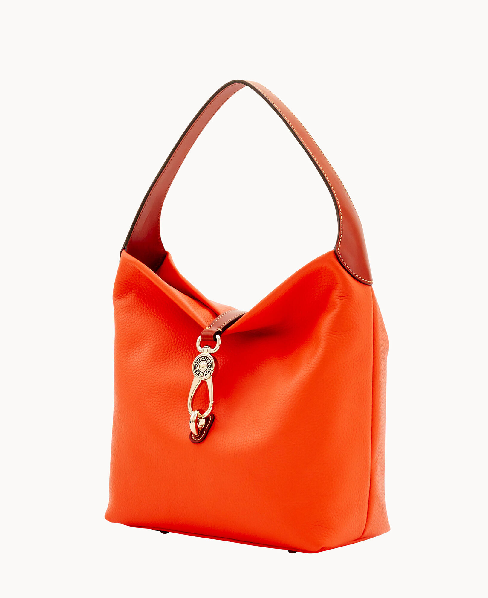 Dooney & bourke logo lock hobo bag online