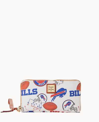 NFL Bills Large Zip Around Wristlet