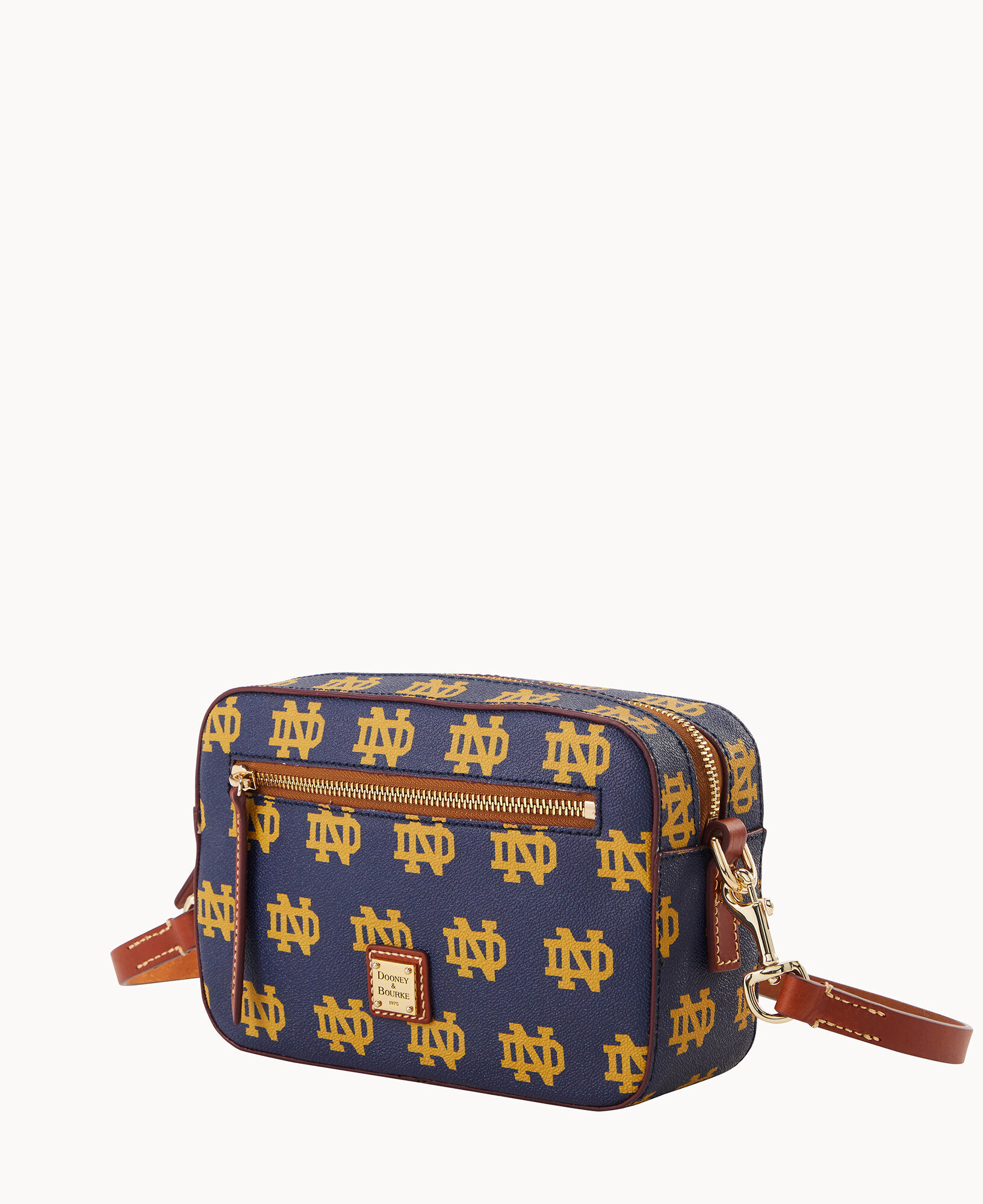 Dooney Bourke Collegiate University of Notre Dame Camera Zip Crossbody