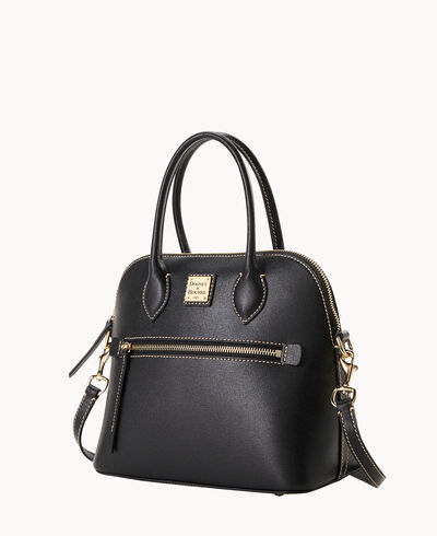 Saffiano Domed Satchel