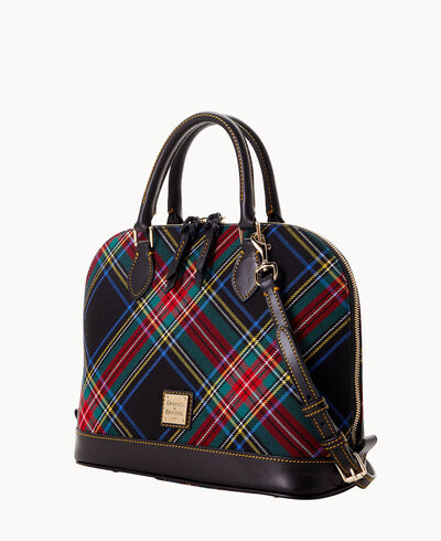 Tartan Zip Zip Satchel