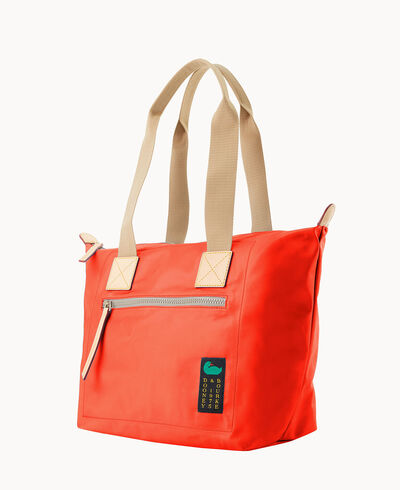 Nylon Front Zip Tote