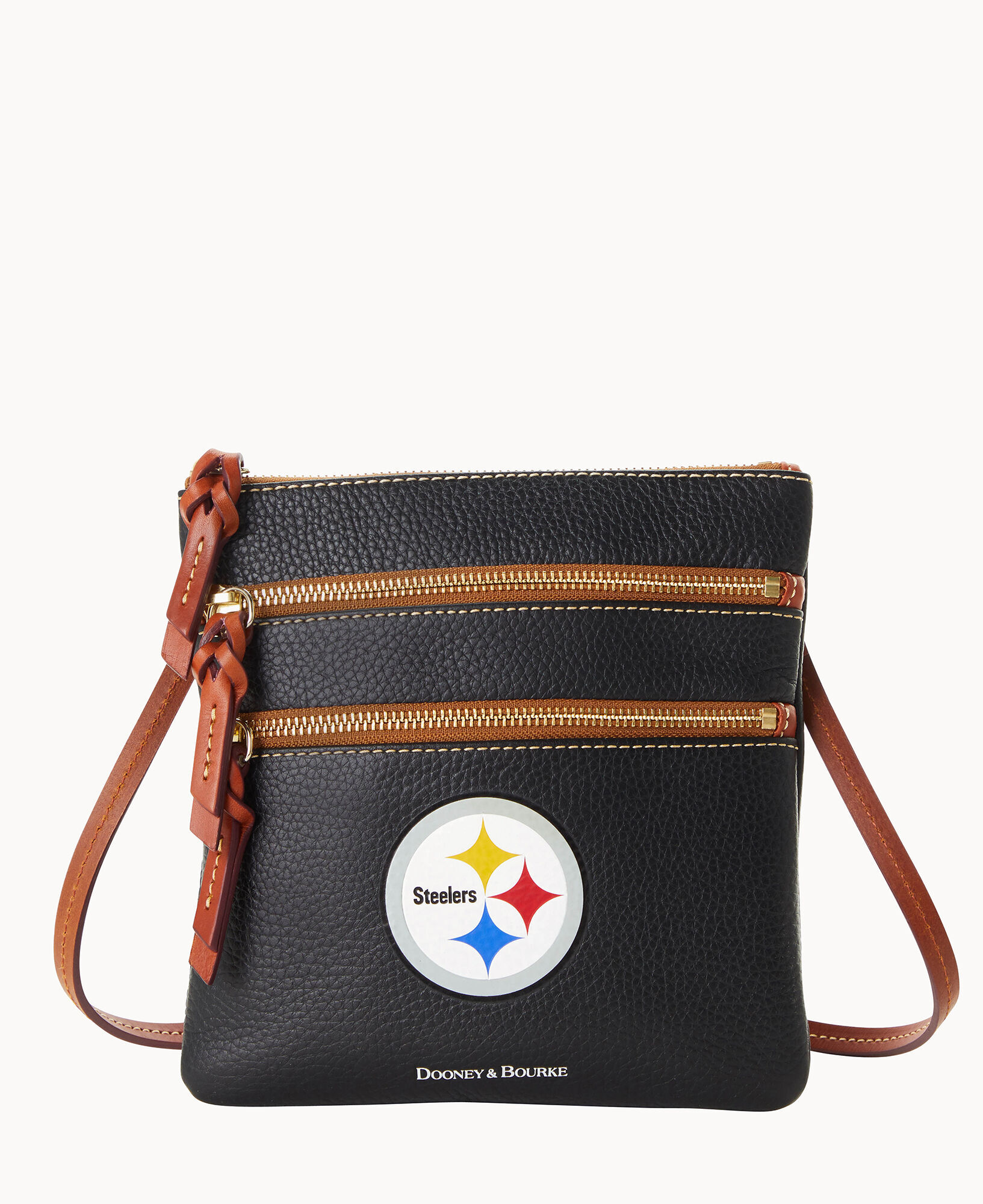 Dooney Bourke NFL Steelers Triple Zip Crossbody