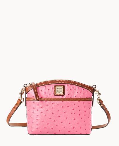 Ostrich Domed Crossbody