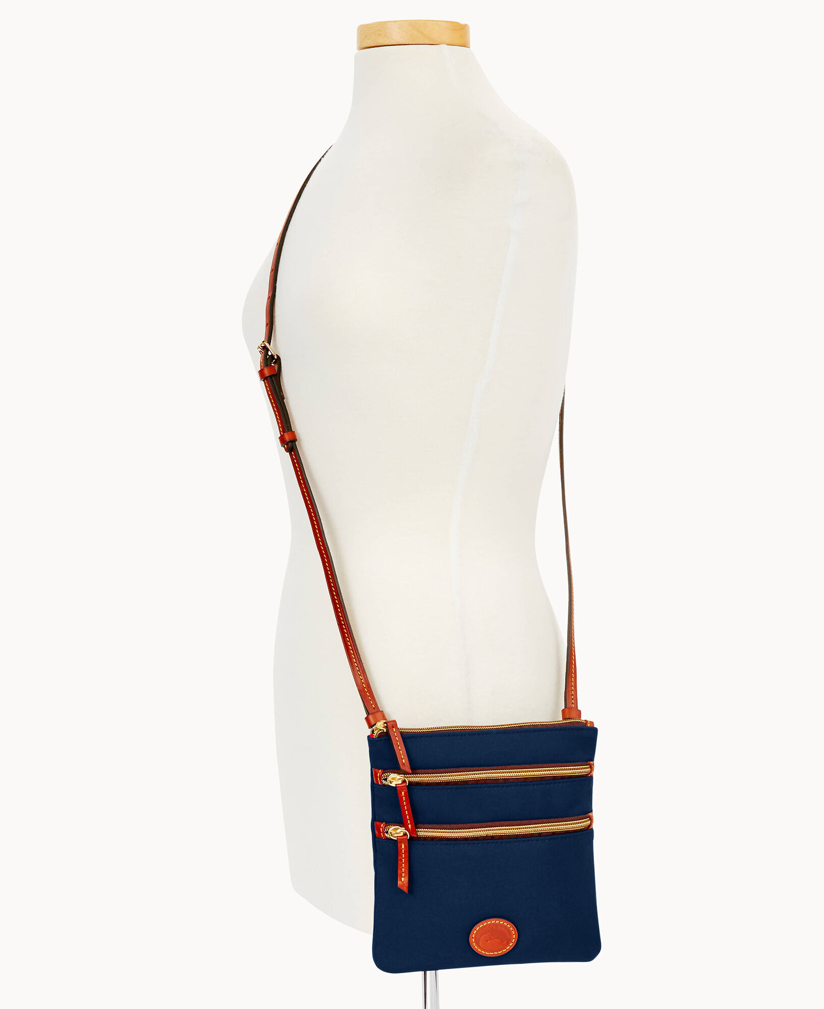 Dooney Bourke Nylon North South Triple Zip