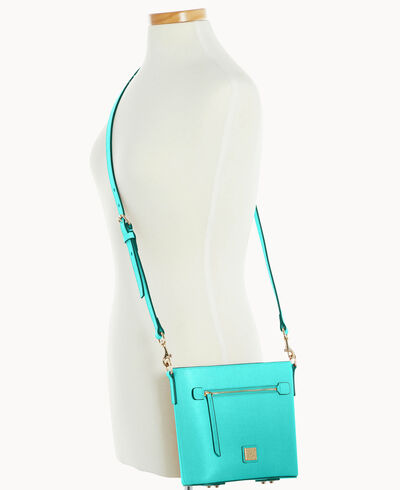 Saffiano Small Zip Crossbody