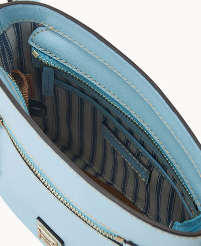 Saffiano Small Zip Crossbody