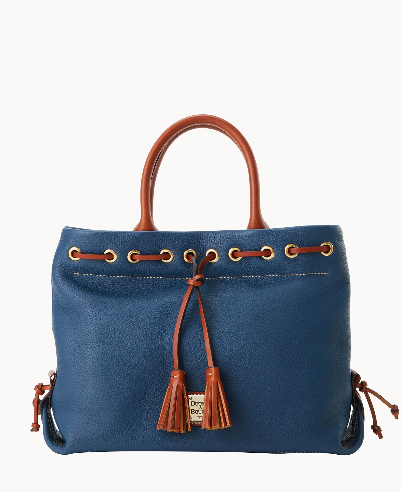 Dooney Bourke Pebble Grain Tassel Tote