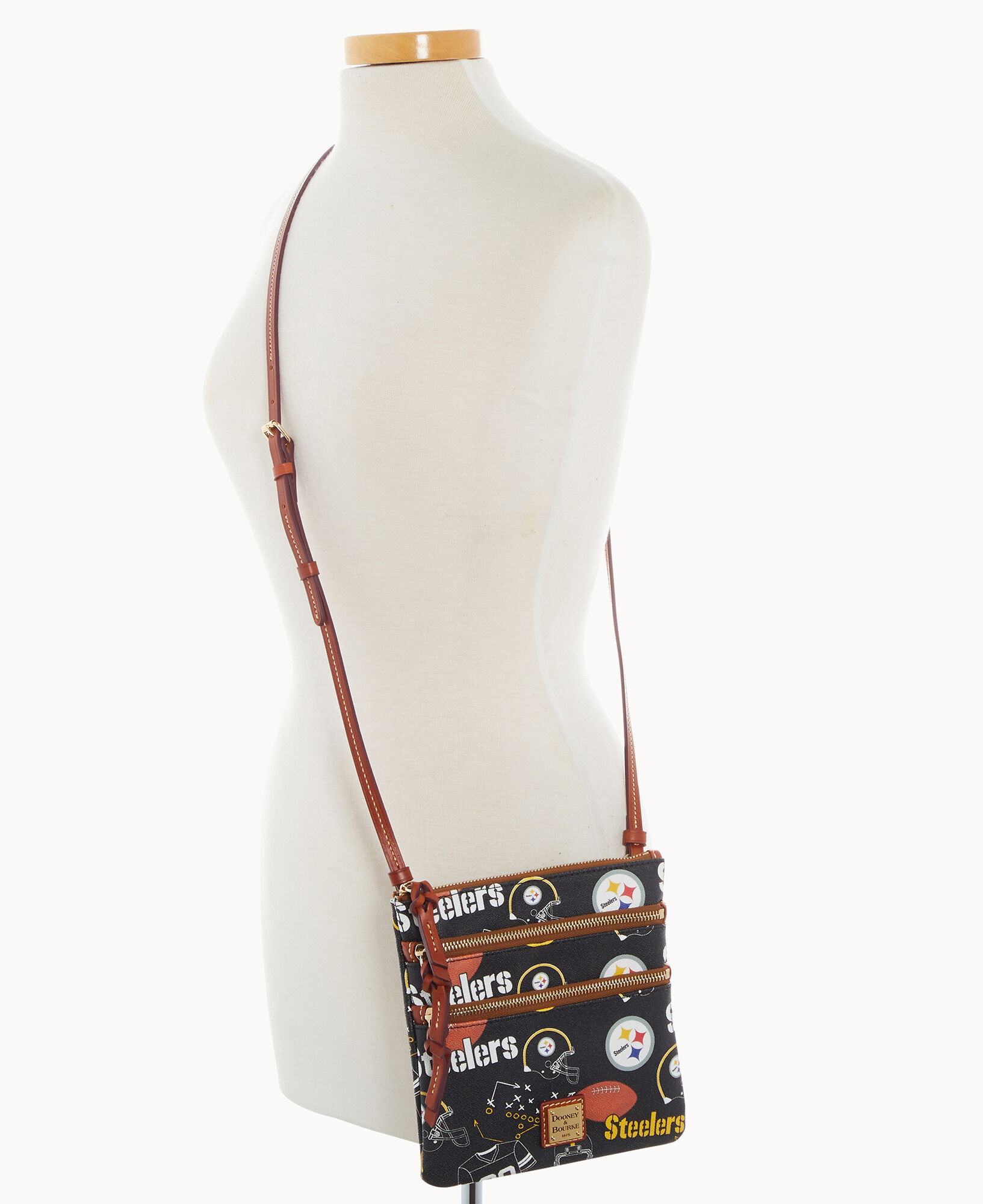 Dooney and bourke steelers crossbody clearance