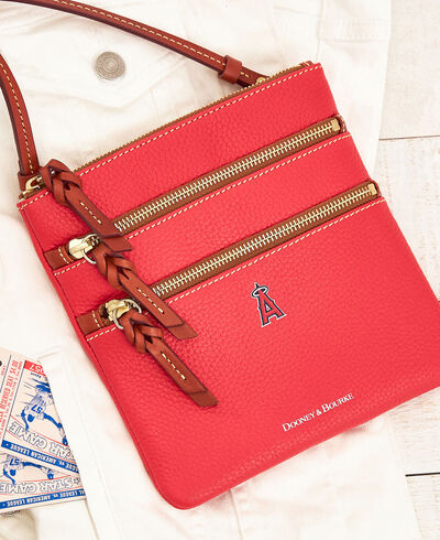 MLB Angels North South Triple Zip Crossbody