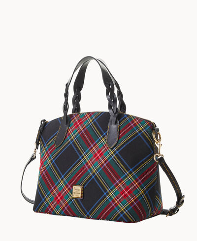 Blakely Tartan Celeste Satchel