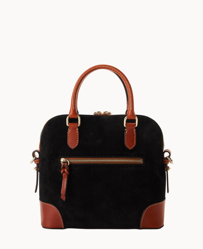 Suede Domed Satchel