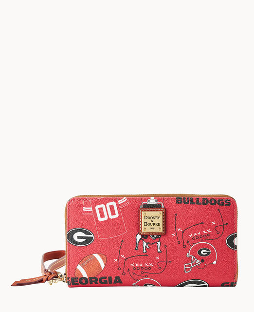 Collegiate University of Georgia Large Zip Around Wristlet