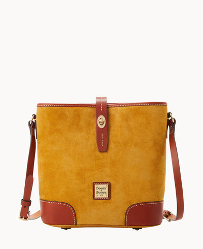 Suede Crossbody Bucket