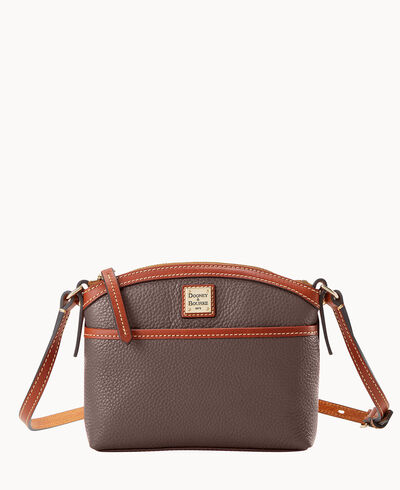 Pebble Grain Domed Crossbody