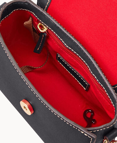 Saffiano Saddle Crossbody