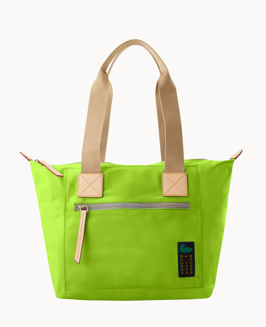 Nylon Front Zip Tote