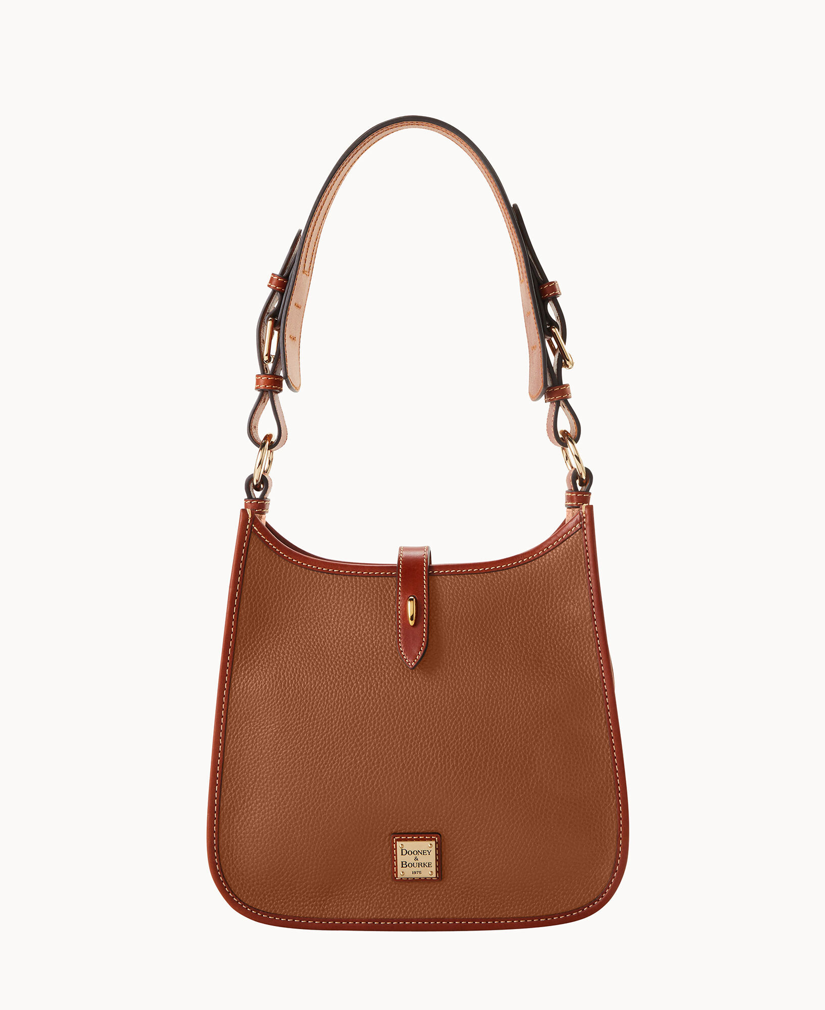 Dooney Bourke Women s Pebble Grain Leather Messenger Bag in Caramel