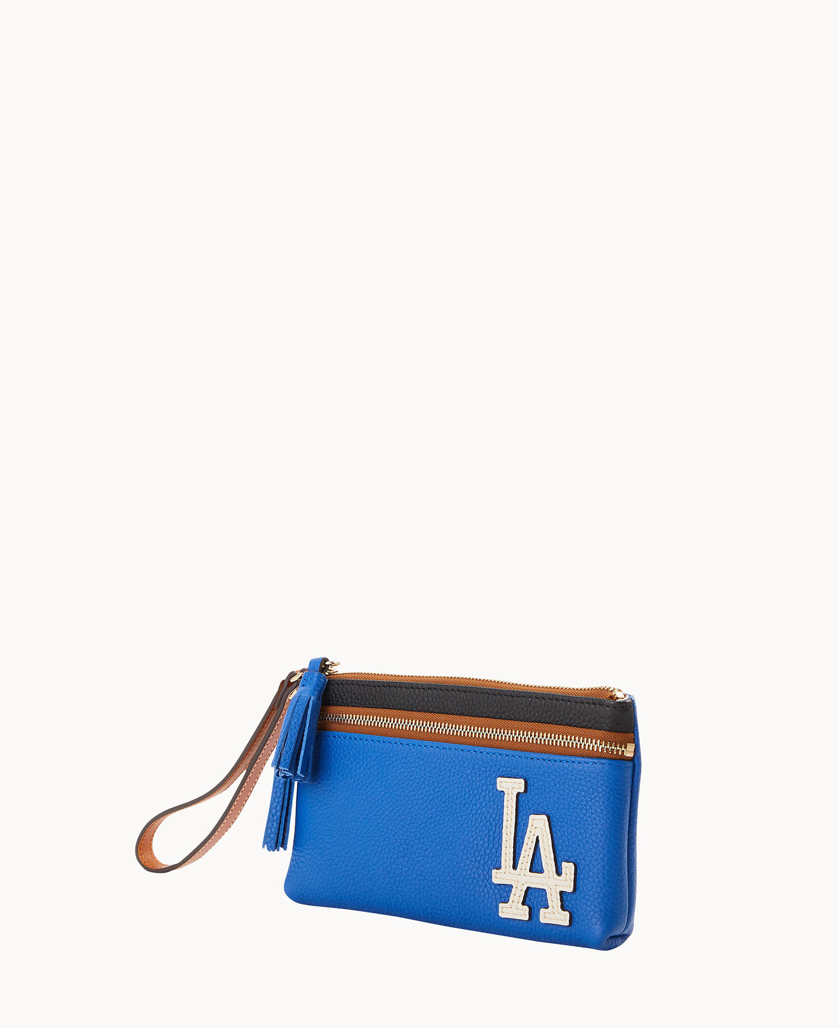 Dooney Bourke MLB Dodgers Double Zip Wristlet