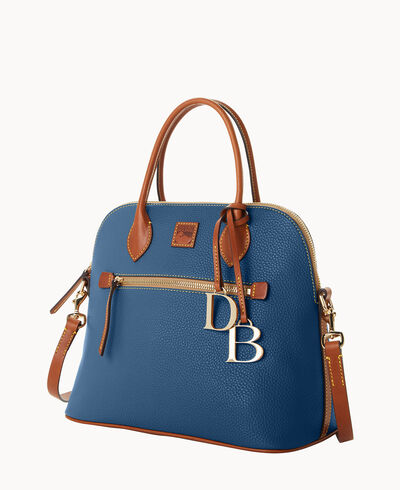 Pebble Grain Large Domed Satchel