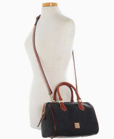 Pebble Grain Barrel Satchel