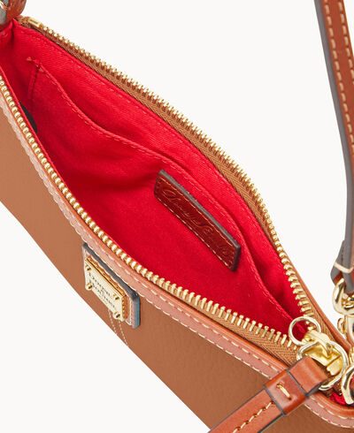 Pebble Grain Large Slim Wristlet