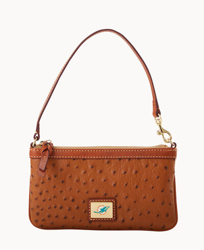NFL Dolphins Large Slim Wristlet