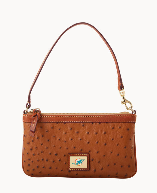 NFL Dolphins Large Slim Wristlet