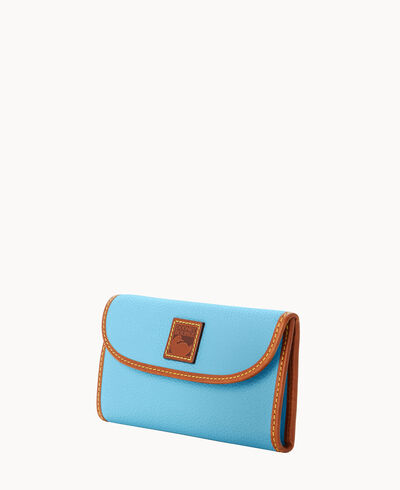 Pebble Grain Continental Clutch