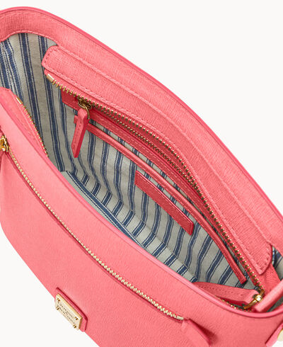 Saffiano Zip Crossbody