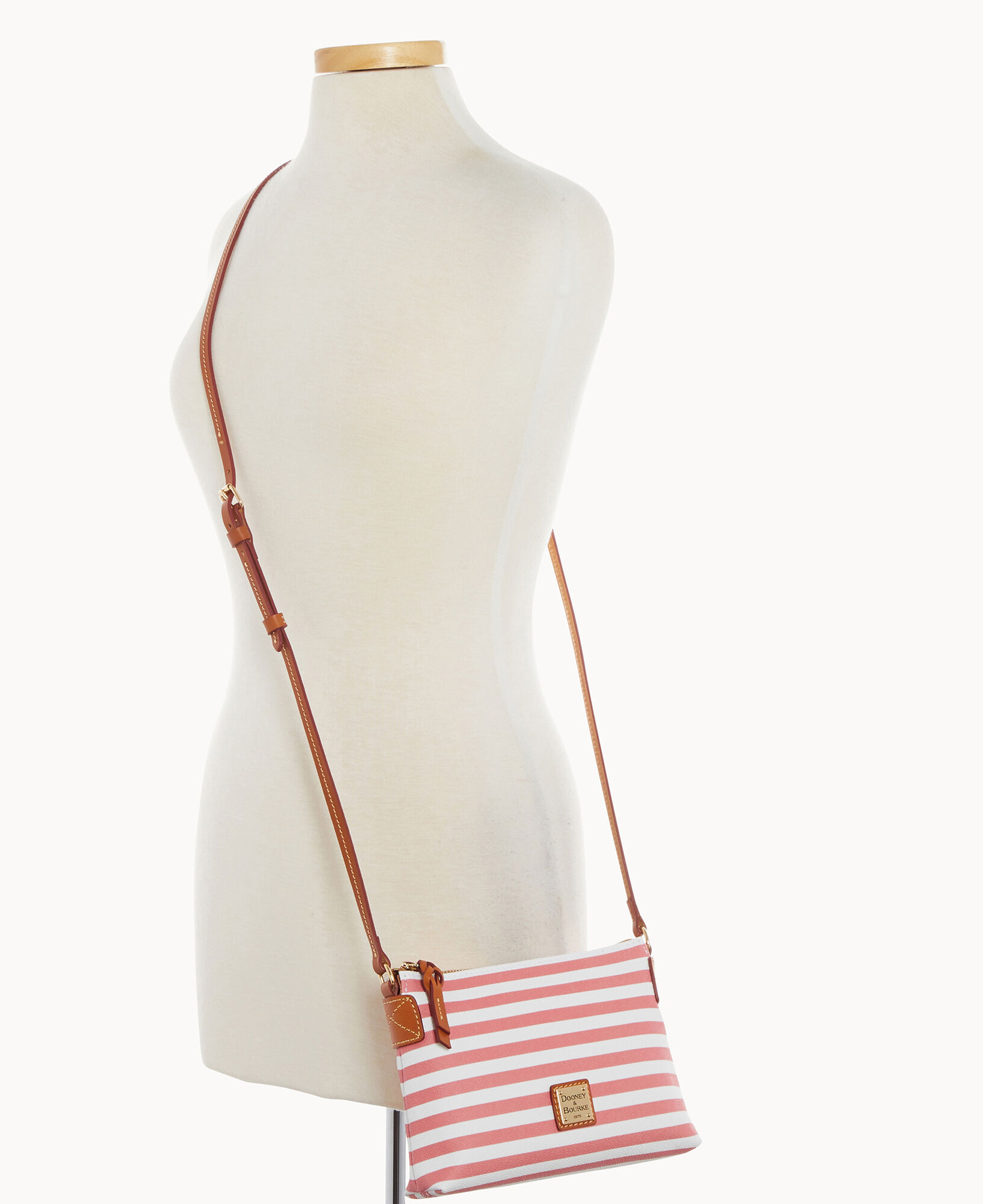 sullivan coated cotton large framed purse