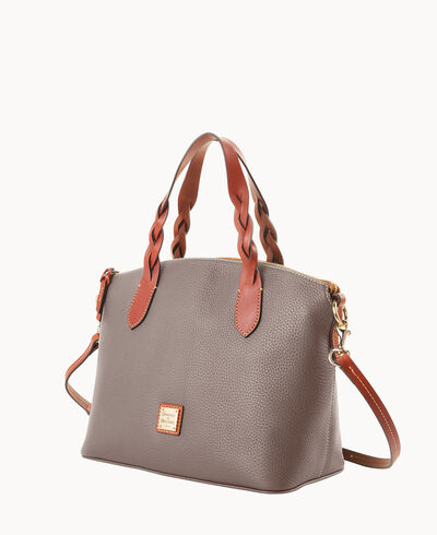 Pebble Grain Celeste Satchel