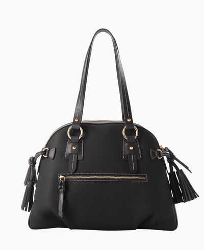 Pebble Grain Domed Satchel