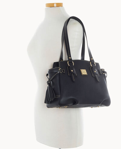 Pebble Grain Small Winged Shopper