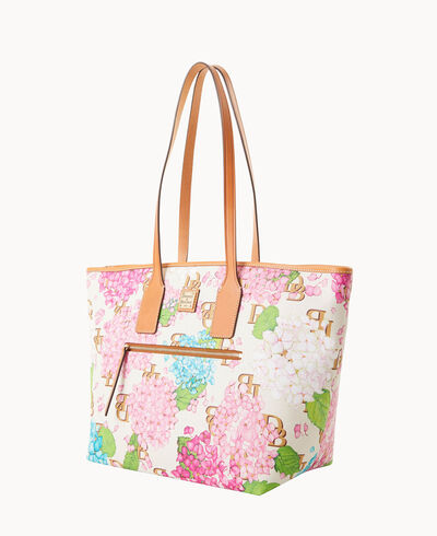 Hydrangea Monogram Tote